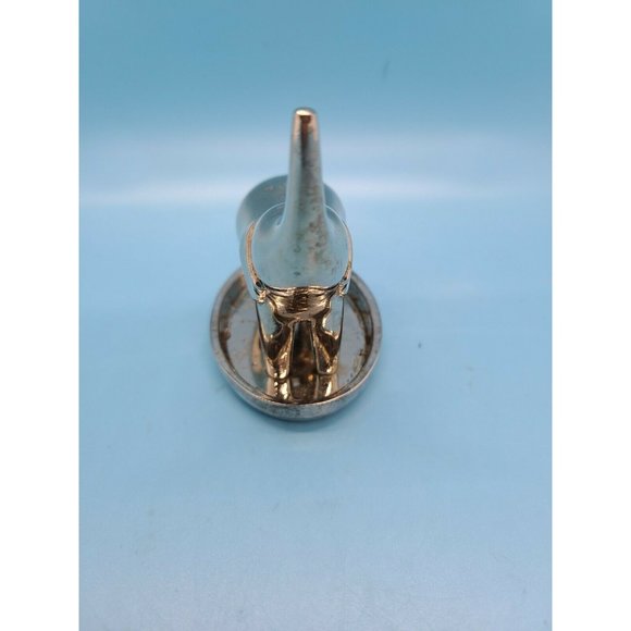 Red Envelope Silver Plated Trumpeting Baby Elephant Ring/Jewelry Holder 3" - Picture 4 of 7